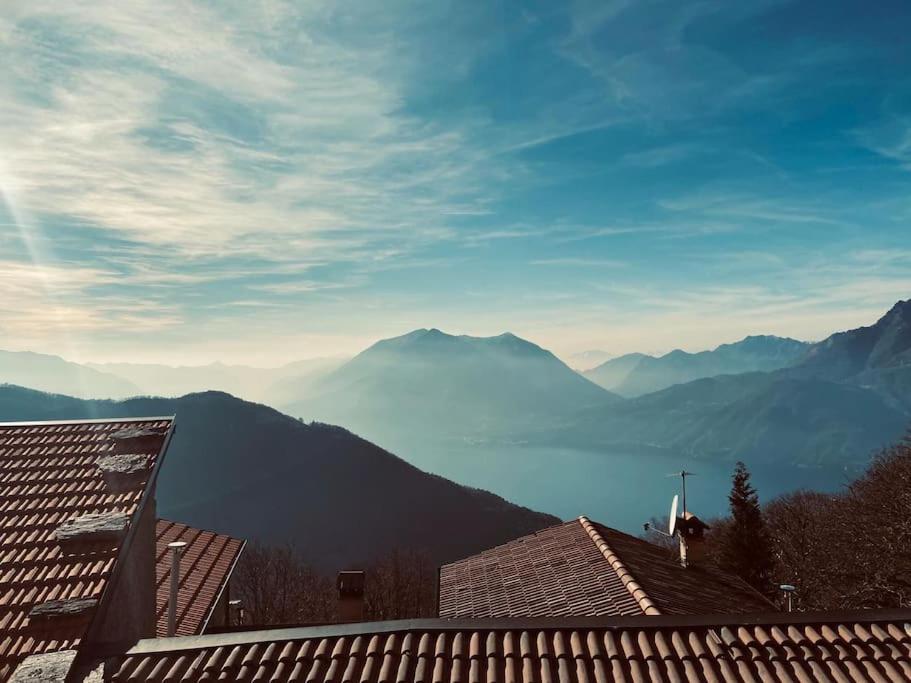 Chalet La Terrazza Vista Lago Bellano Exteriör bild