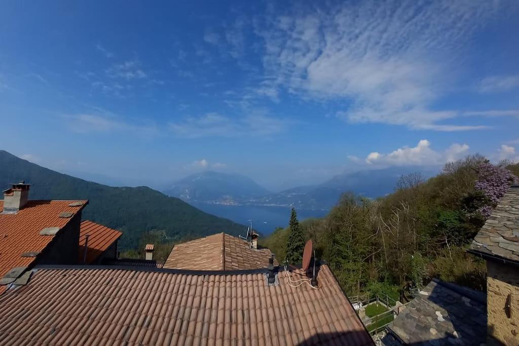 Chalet La Terrazza Vista Lago Bellano Exteriör bild