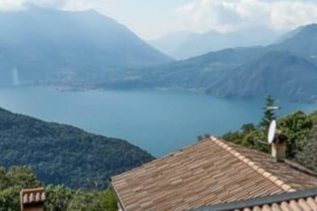 Chalet La Terrazza Vista Lago Bellano Exteriör bild